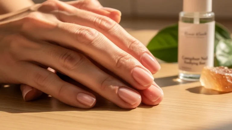 Test d'une base fortifiante camphre sur ongles dédoublés après un mois d'utilisation